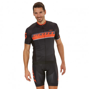 Orange Scott RC Pro Short Sleeve Mens Cycling Jersey 