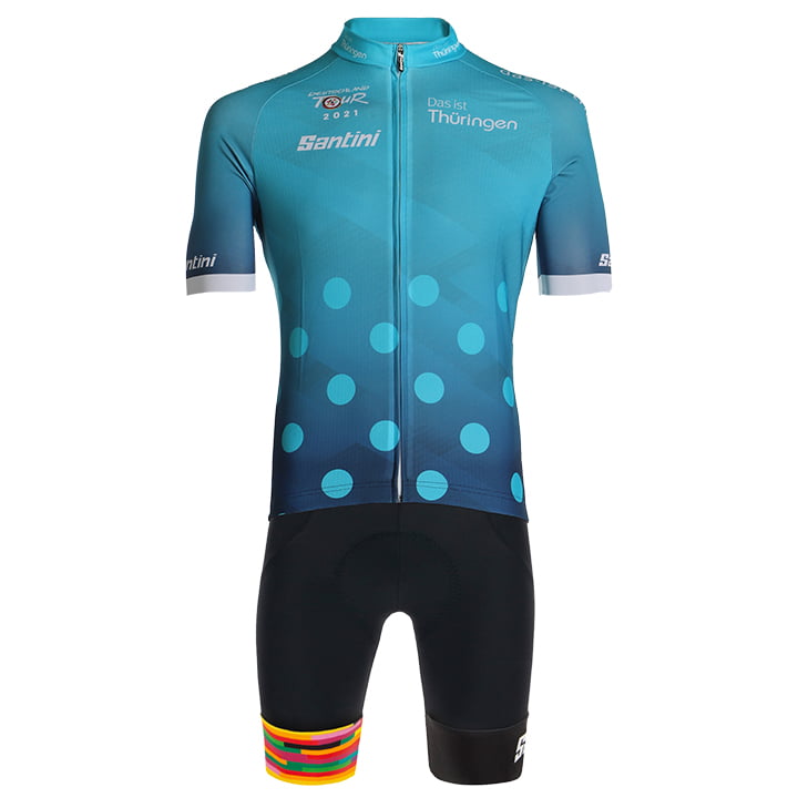 DEUTSCHLAND TOUR 2021 Set (fietsshirt + fietsbroek), voor heren, Fietskleding