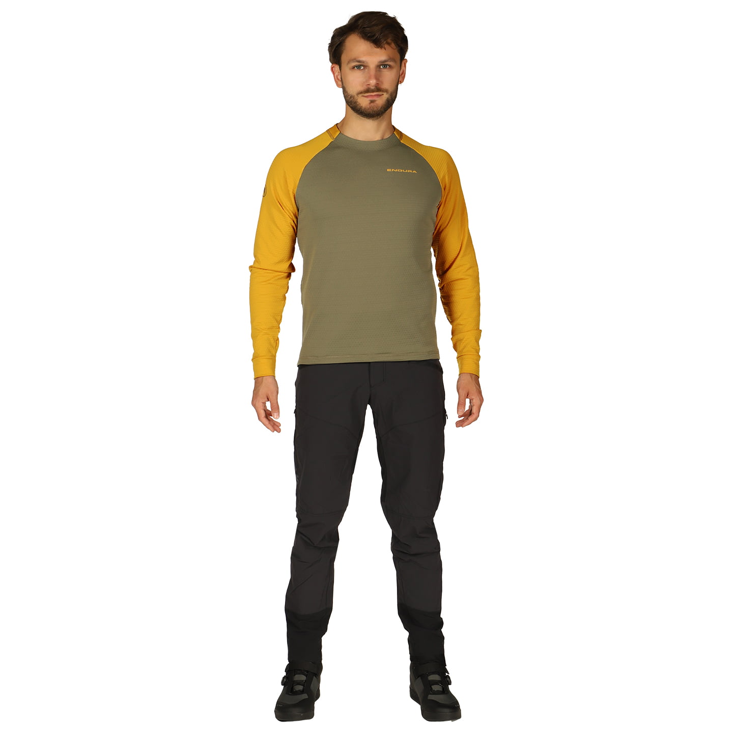 ENDURA Singletrack Fleece Set (fietsshirt + fietsbroek) set (2 artikelen), voor