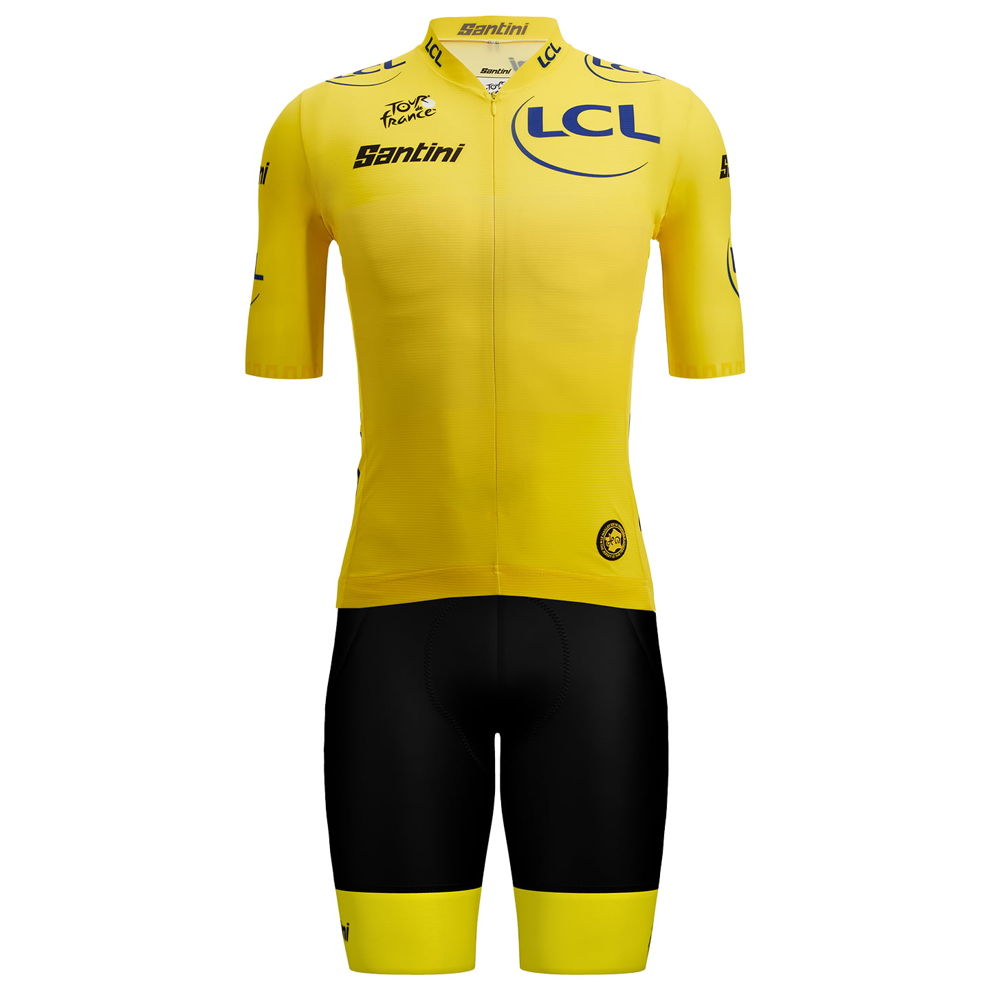 TOUR DE FRANCE Race 2025 Set (fietsshirt + fietsbroek) set (2 artikelen), voor