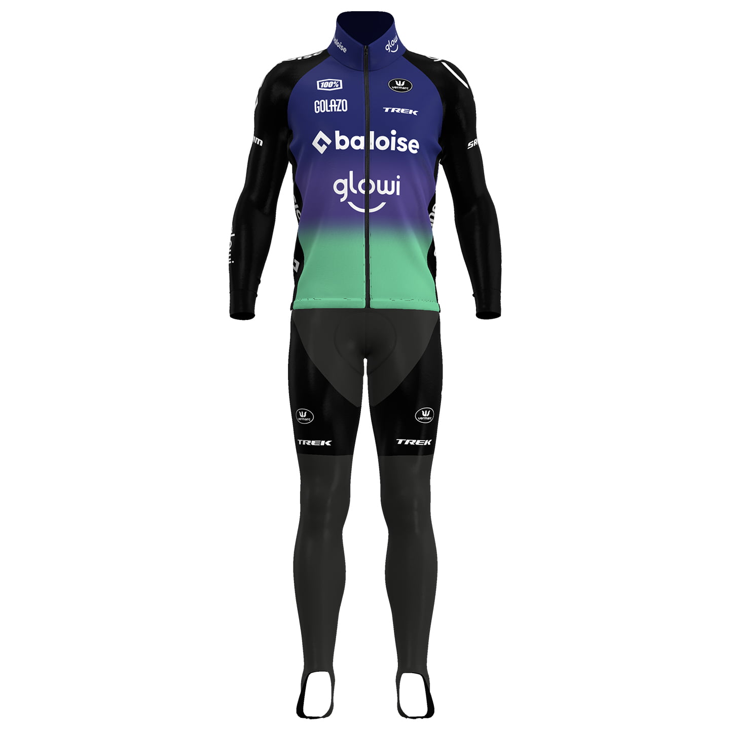 BALOISE GLOWI LIONS 2025 Set (winter fietsjack + lange koersbroek) set (2