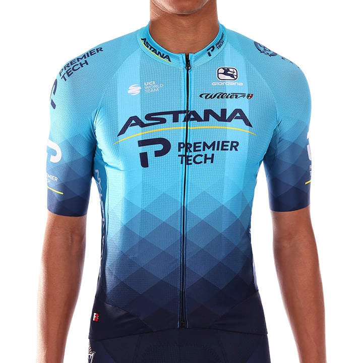 ASTANA - PREMIER TECH FRC 2021 Short Sleeve Jersey, for men, size L, Cycling shirt, Cycle clothing