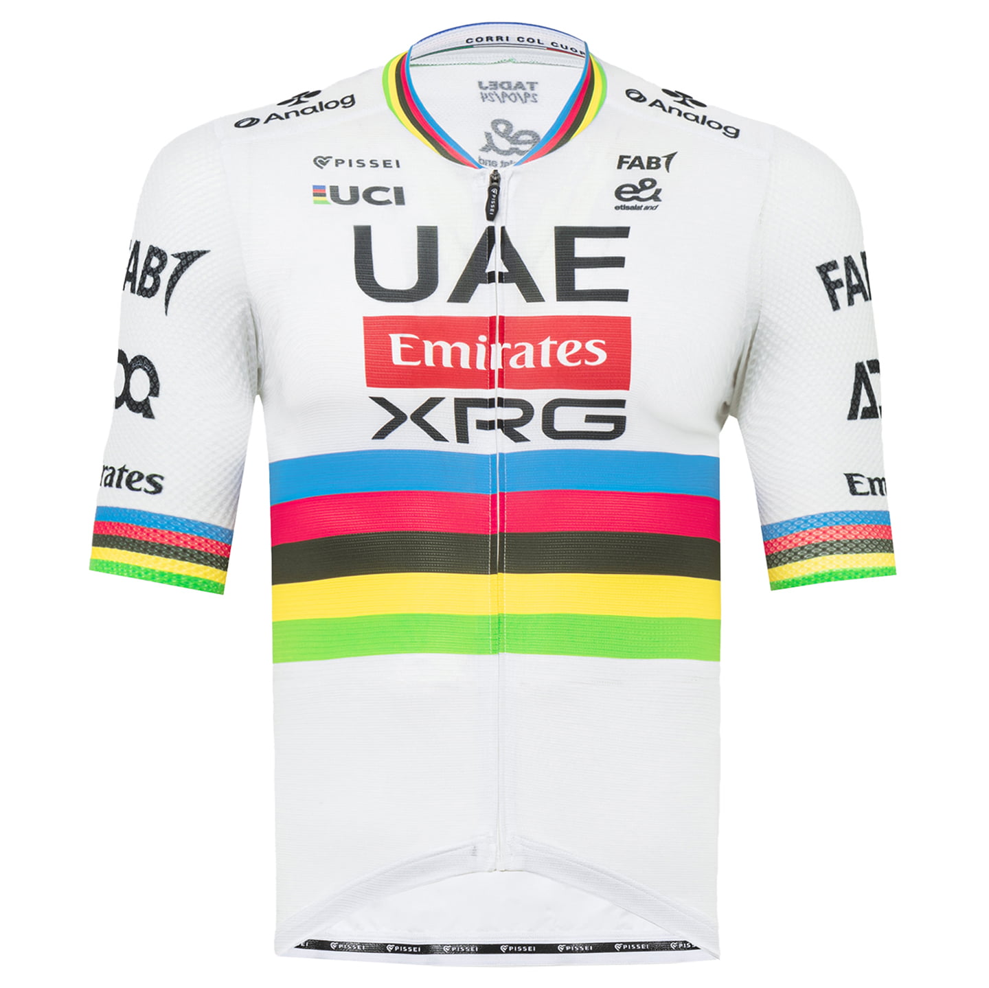 UAE TEAM EMIRATES - XRG Jersey Wereldkampioen Race 2025, voor heren, Maat 2XL,