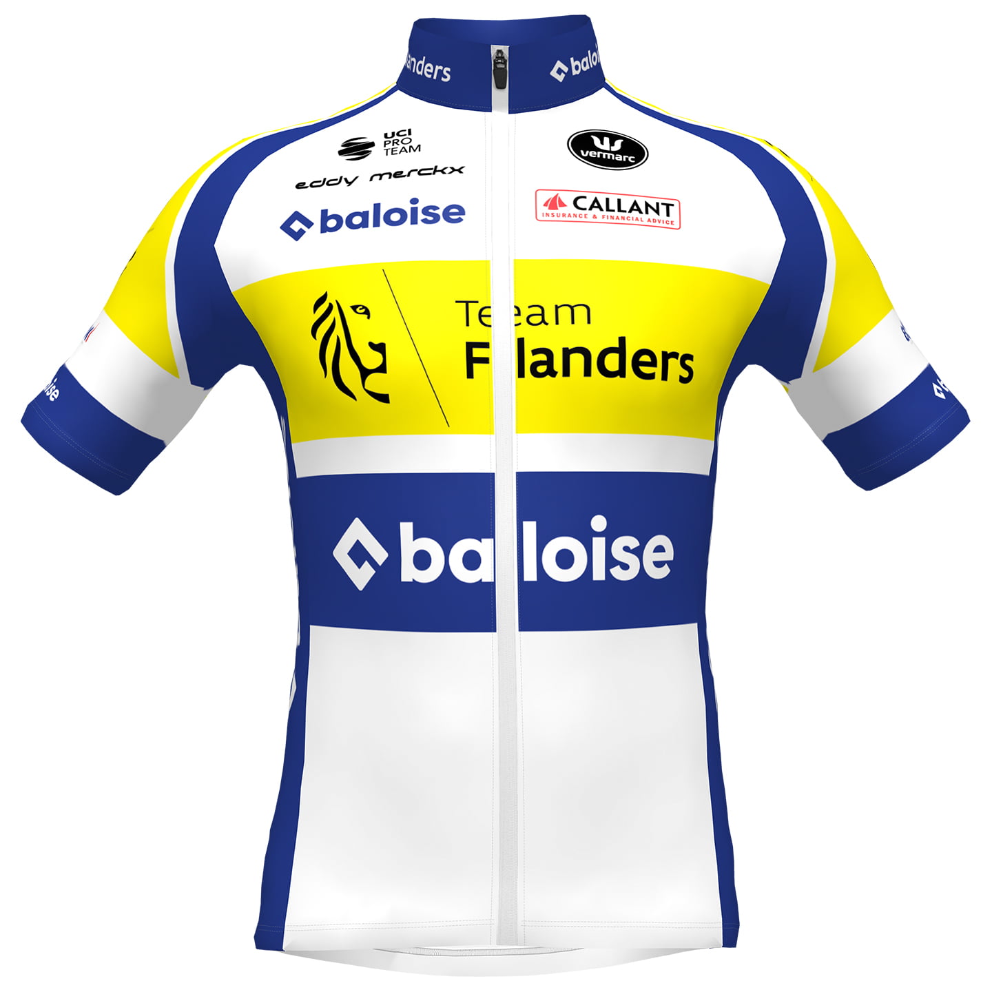 TEAM FLANDERS-BALOISE 2023 Short Sleeve Jersey, for men, size M, Cycle jersey, Cycling clothing