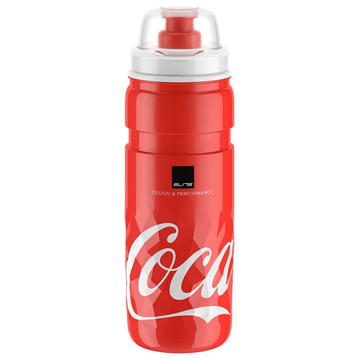 ELITE Ice Fly Coca Cola 500 ml Trinkflasche, Fahrradflasche, Fahrradzubehör