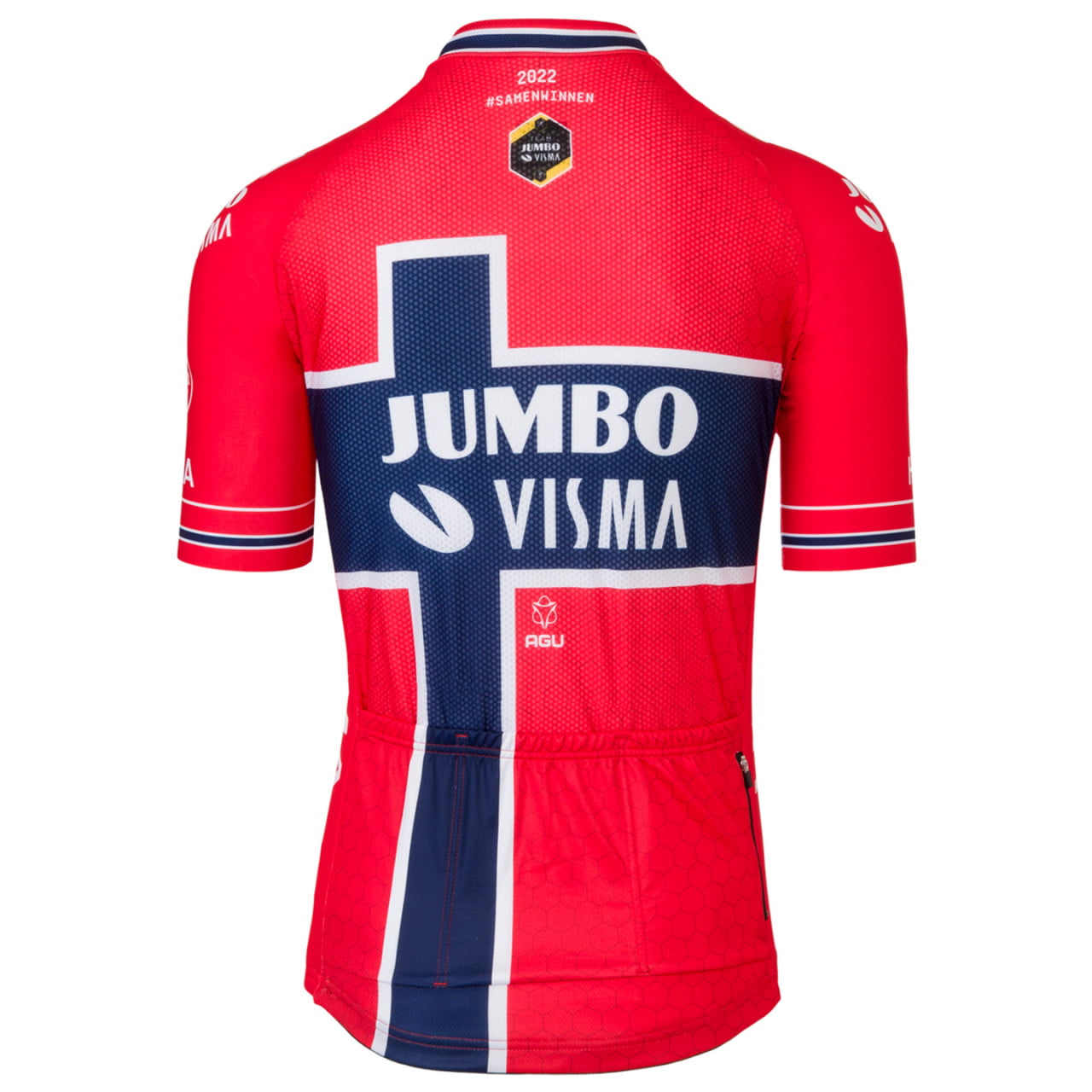 TEAM JUMBO-VISMA Short Sleeve Jersey 2022 Norwegian Champion