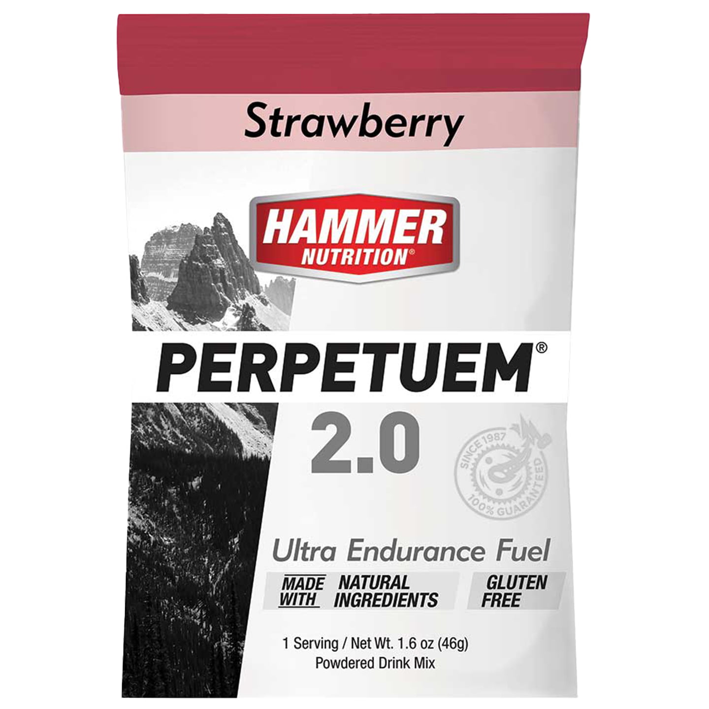 HAMMER NUTRITION Energy-Drink Perpetuem Strawberry-Vanilla 12 zakjes/doos drank,