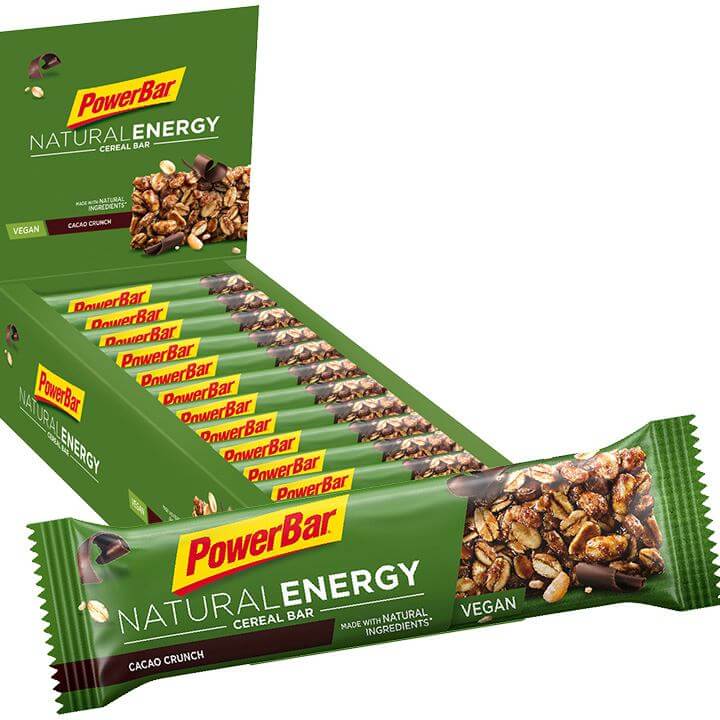 POWERBAR Natural Energy Cereal Bars Cacao-Crunch, 18 units/box Bar, Sports food