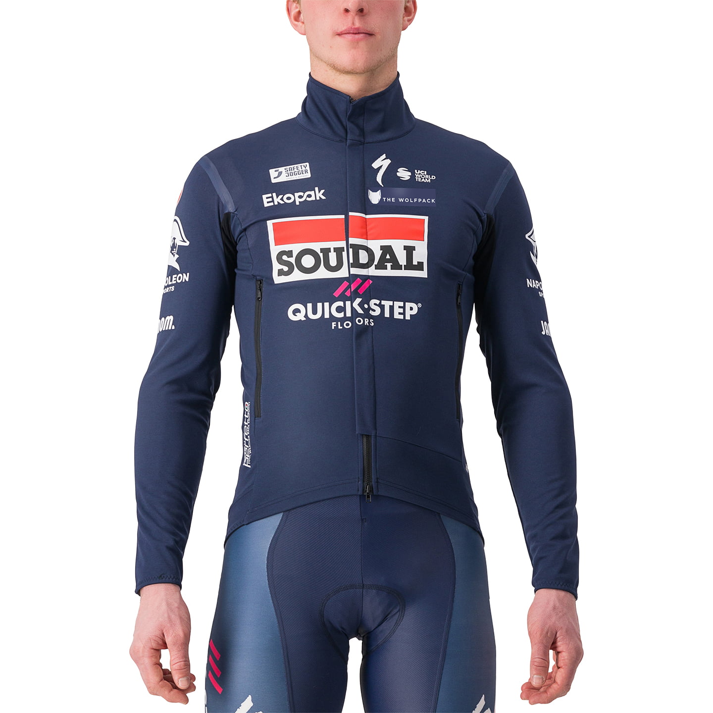 SOUDAL QUICK-STEP Perfetto 2024 Light Jacket, for men, size S, Cycle jacket, Cycling clothing
