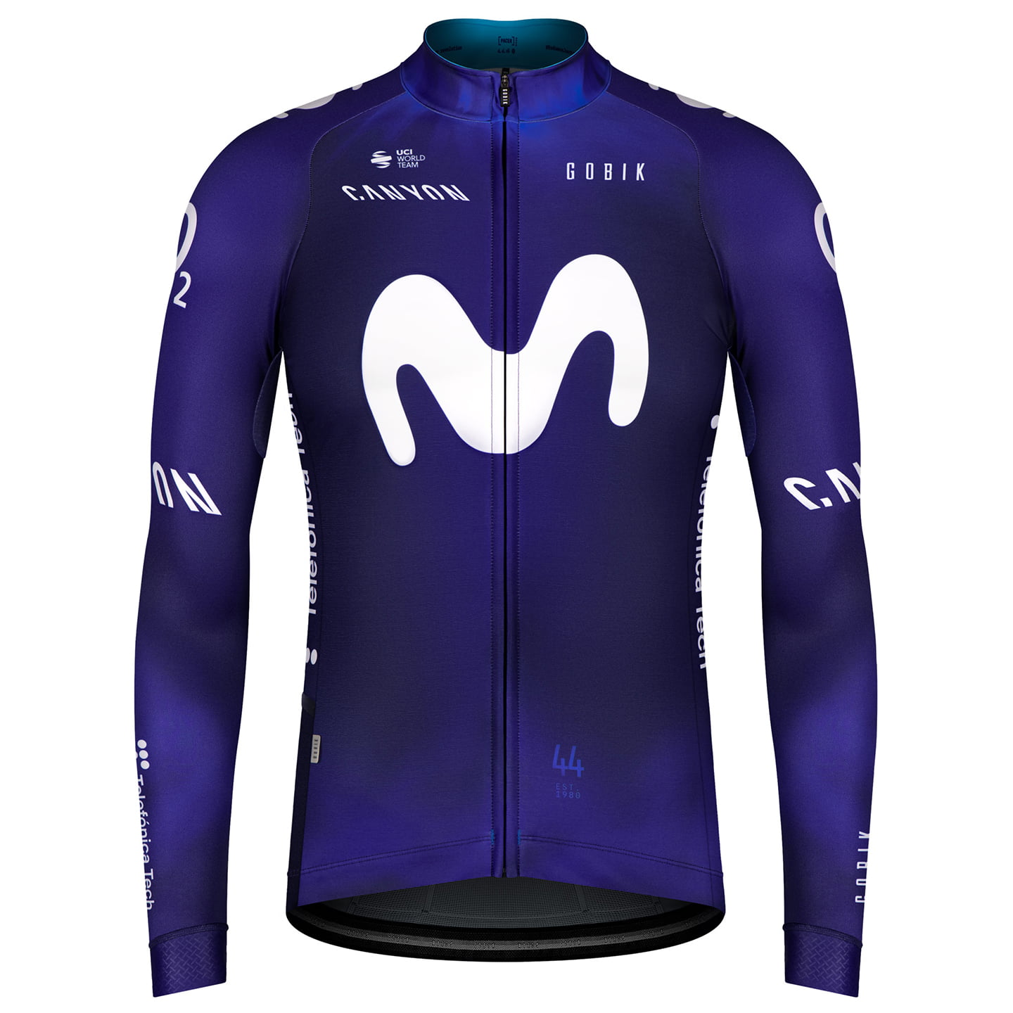 MOVISTAR TEAM Race 2023 Long Sleeve Jersey, for men, size M, Cycle jersey, Cycling clothing