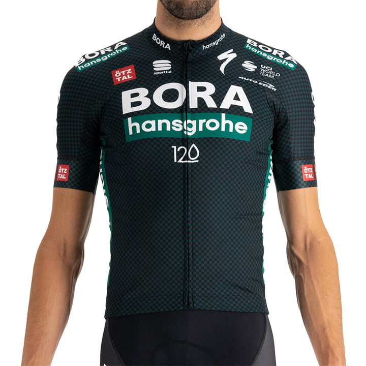 BORA-hansgrohe Short Sleeve Jersey TdF Ltd. Edition 2021 black - green ...