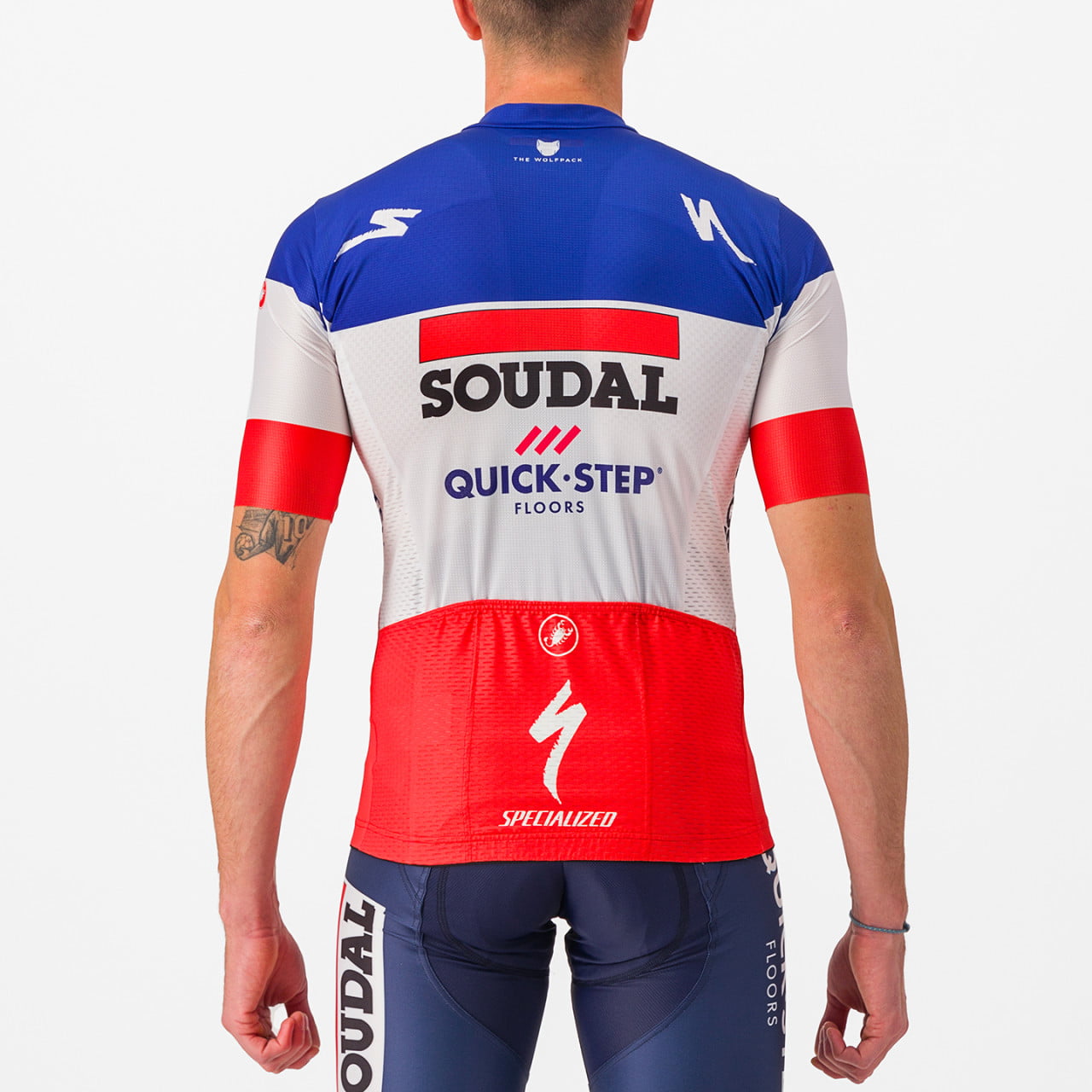 SOUDAL QUICK-STEP Koszulka z krótkim rękawem Mistrz Francji 2023