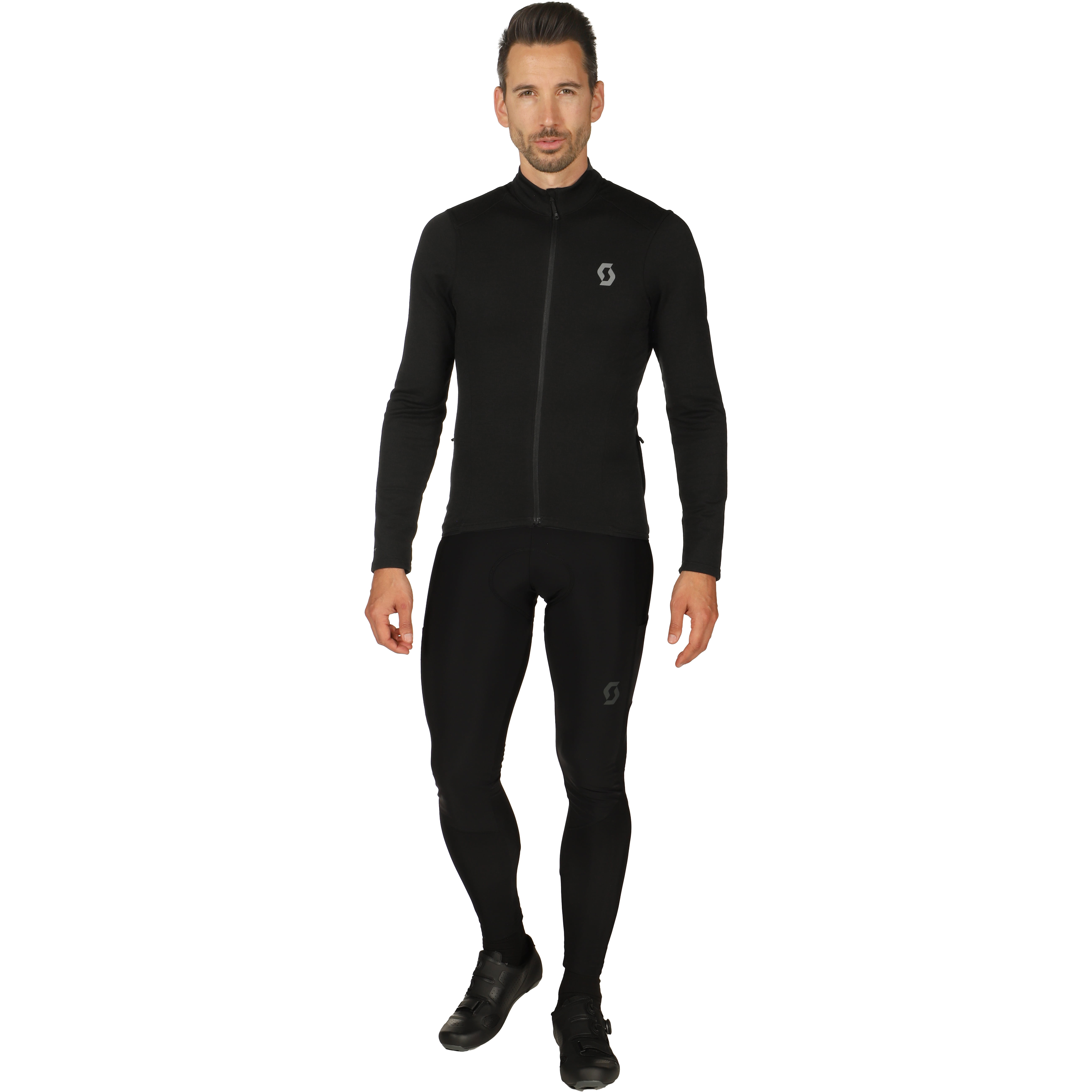 SCOTT Gravel Warm Merino Set (fietsshirt + fietsbroek) set (2 artikelen), voor
