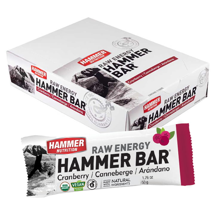 HAMMER NUTRITION EnergieVegan Cranberry 12 repen/doos reep, Energierepen,