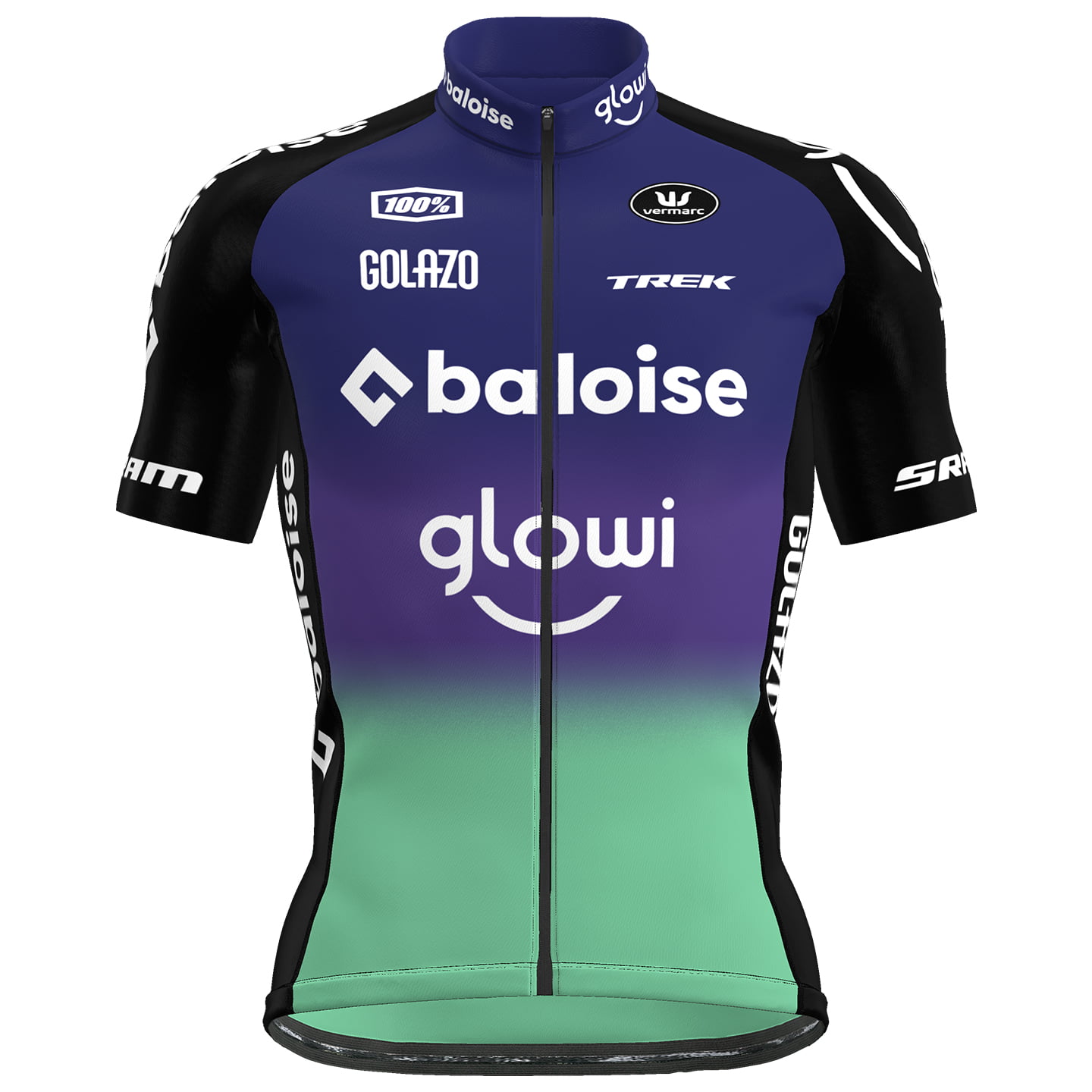 BALOISE GLOWI LIONS 2025 fietsshirt met korte mouwen, voor heren, Maat 2XL,