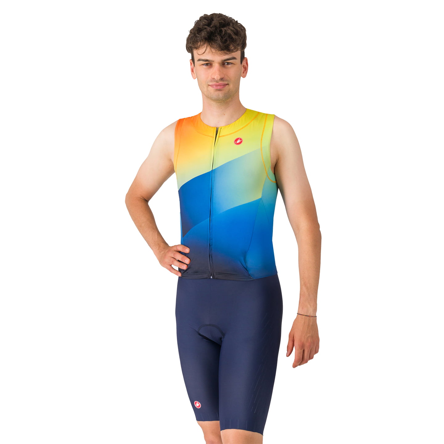 CASTELLI Tri Suit zonder mouwen Free Sanremo 3 triathlonsuit, voor heren, Maat