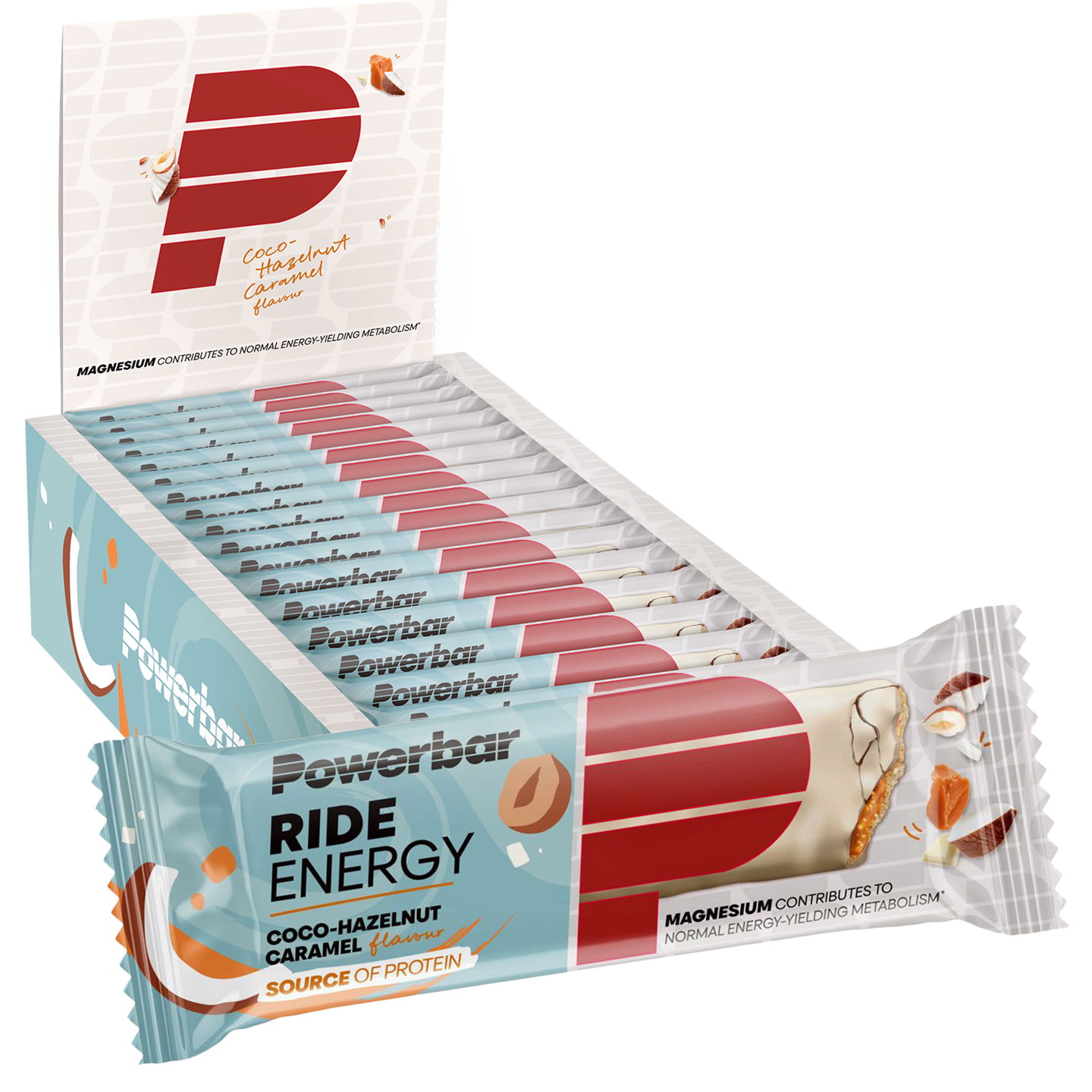 POWERBAR Ride Energy Riegel Coco-Hazelnut Caramel 18 Stck./Box Bar, Sports food