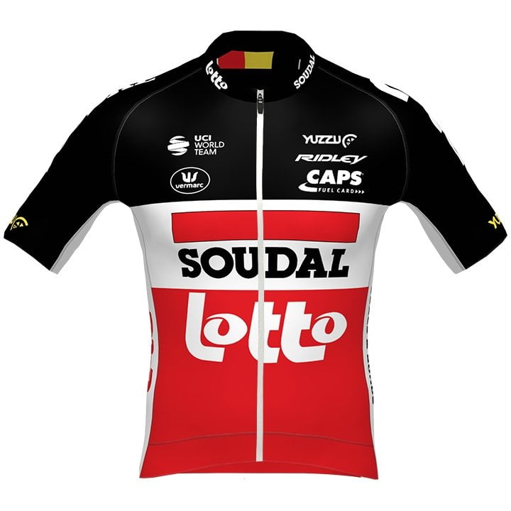 Lotto Soudal PRR 2021 Short Sleeve Jersey, for men, size 2XL, Cycle shirt, Bike gear
