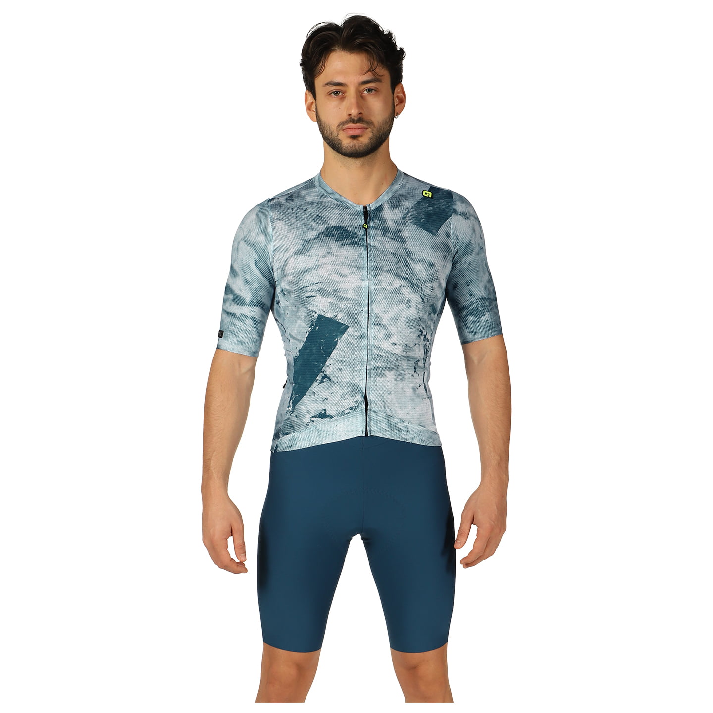 ALÉ Marble Set (fietsshirt + fietsbroek) set (2 artikelen), voor heren