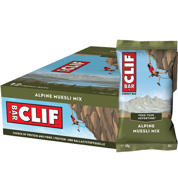 CLIF Bar Energy Bars Alpine Müsli Mix 12 Units/Box CLIF Bar Energy Bars Alpine Müsli Mix 12 Units/Box