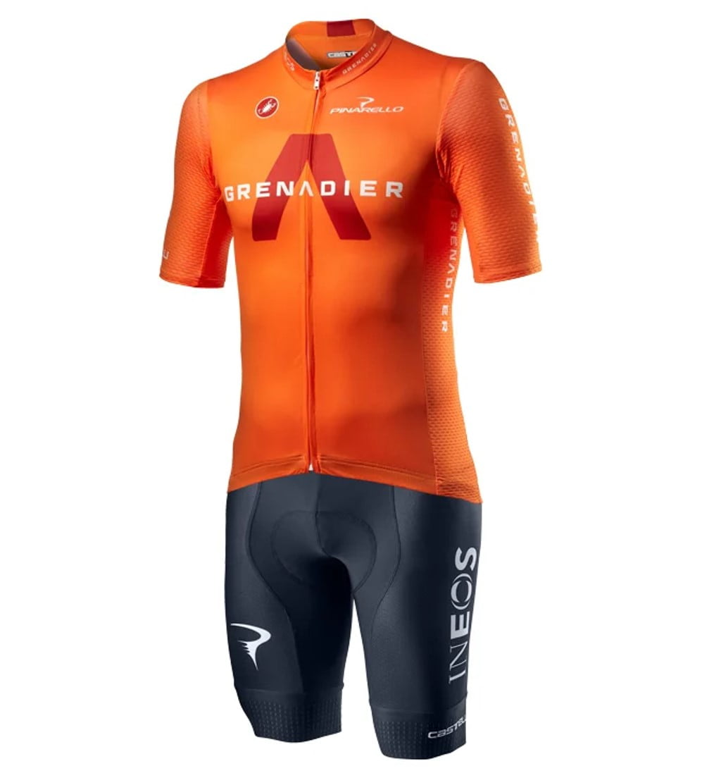 INEOS GRENADIER Competizione 2021 Set (fietsshirt + fietsbroek), voor heren, Fie