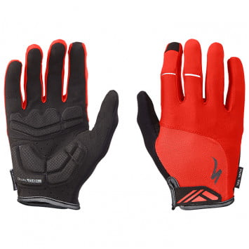 hoop gebed cursief SPECIALIZED Body Geometry Dual-Gel Full Finger Gloves red