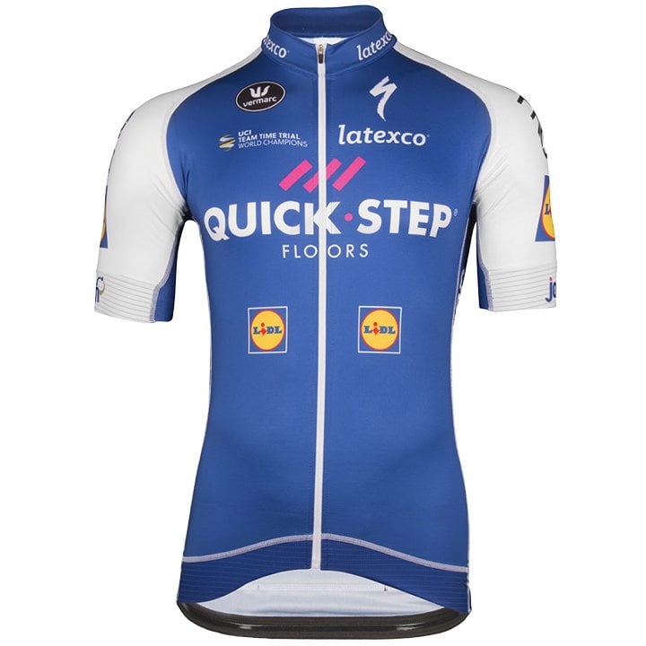 QUICK STEP FLOORS PRR 2017 Short Sleeve Jersey, for men, size M, Cycle jersey, Cycling clothing
