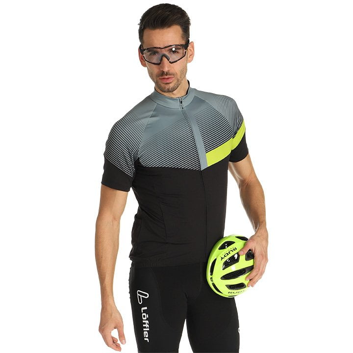 LOFFLER Stream Mid Short Sleeve Jersey Short Sleeve Jersey, for men, size M, Cycling jersey, Cycling clothing