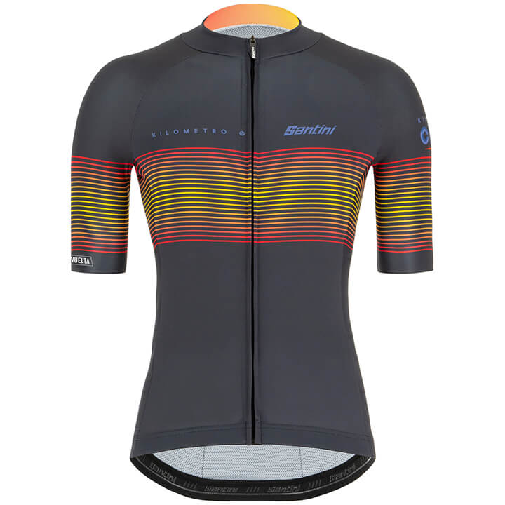 La Vuelta KM Cero 2020 fietsshirt met korte mouwen, voor heren, Maat S, Fietsshi