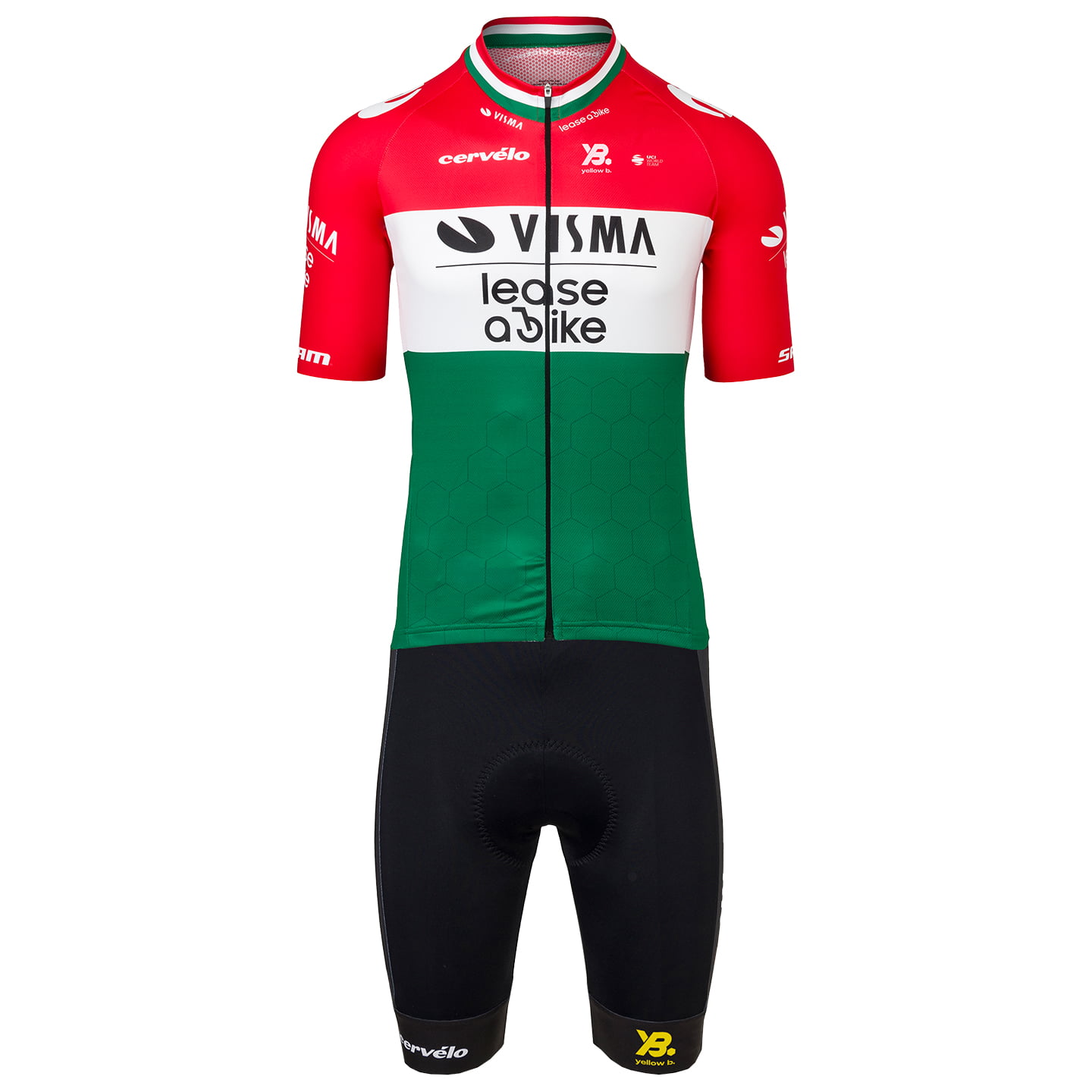 TEAM VISMA A BIKE Hongaars kampioen Set (fietsshirt + fietsbroek) set (2