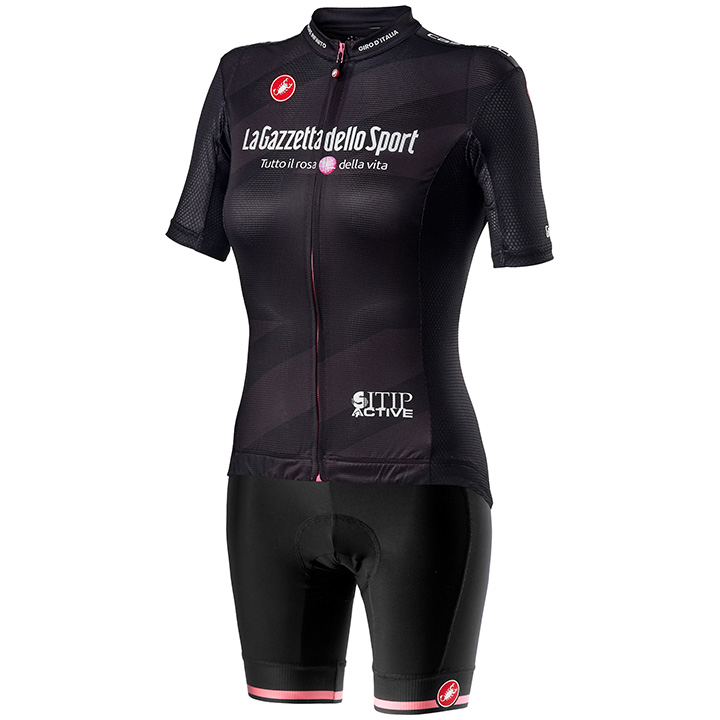 GIRO D'ITALIA Maglia Nera 2020 Dames set (fietsshirt + fietsbroek)