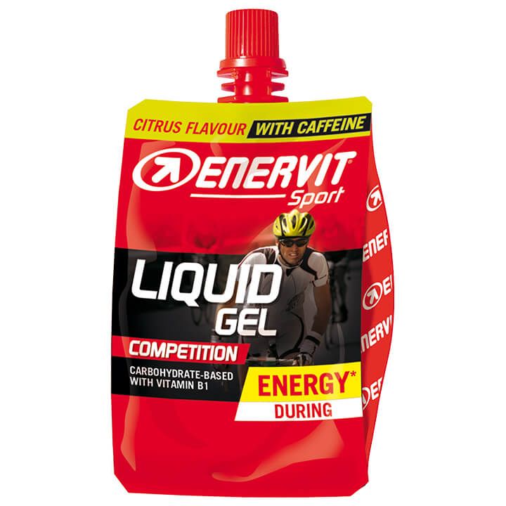 ENERVIT Sport Liquid Gel Competition Citrus with Caffeine, Sportgel, Prestatievo