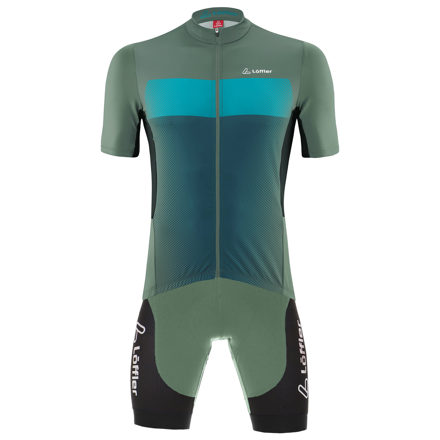 LÖFFLER Grady Mid Set (fietsshirt + fietsbroek) set (2 artikelen), voor heren