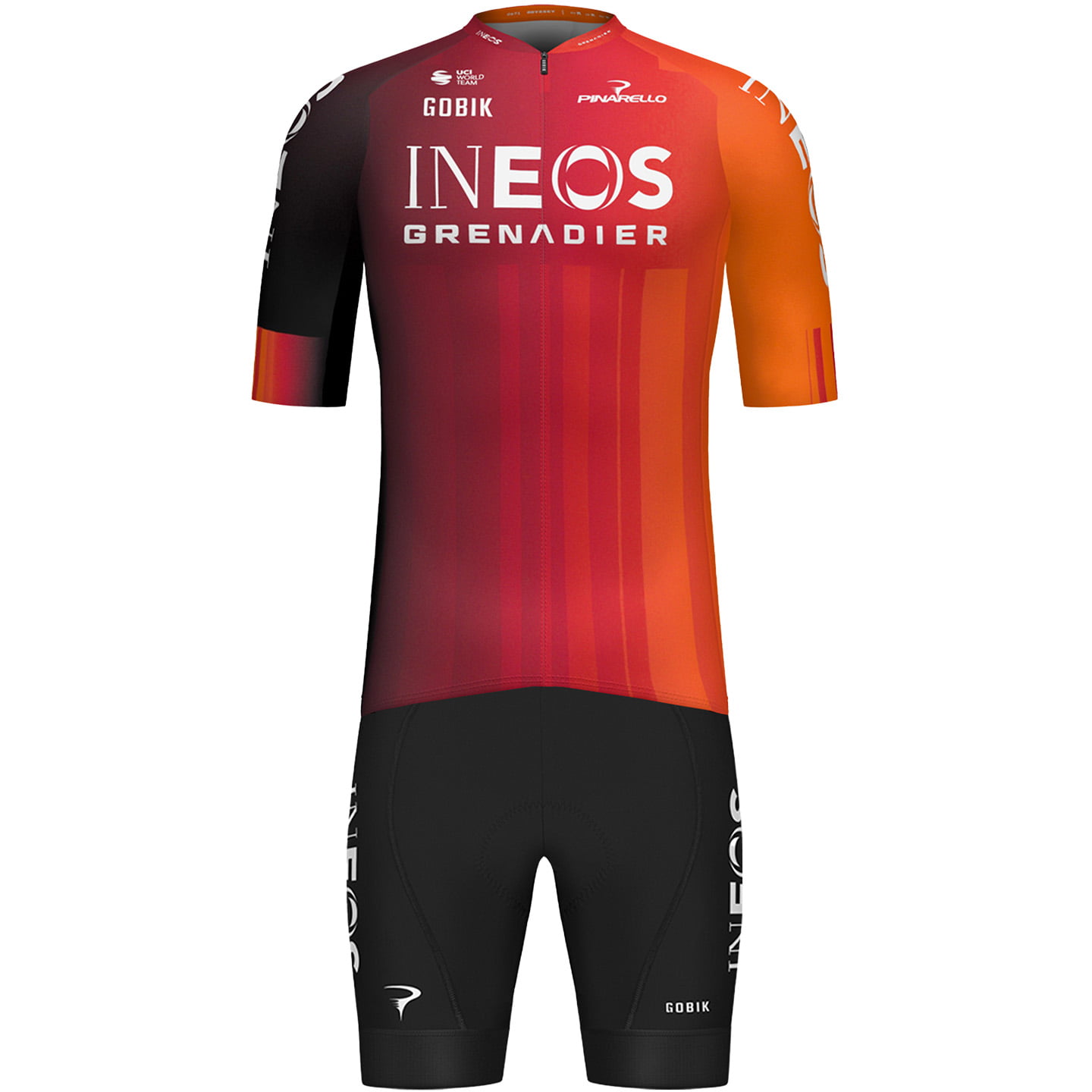 INEOS GRENADIERS 2025 Set (fietsshirt + fietsbroek) set (2 artikelen), voor