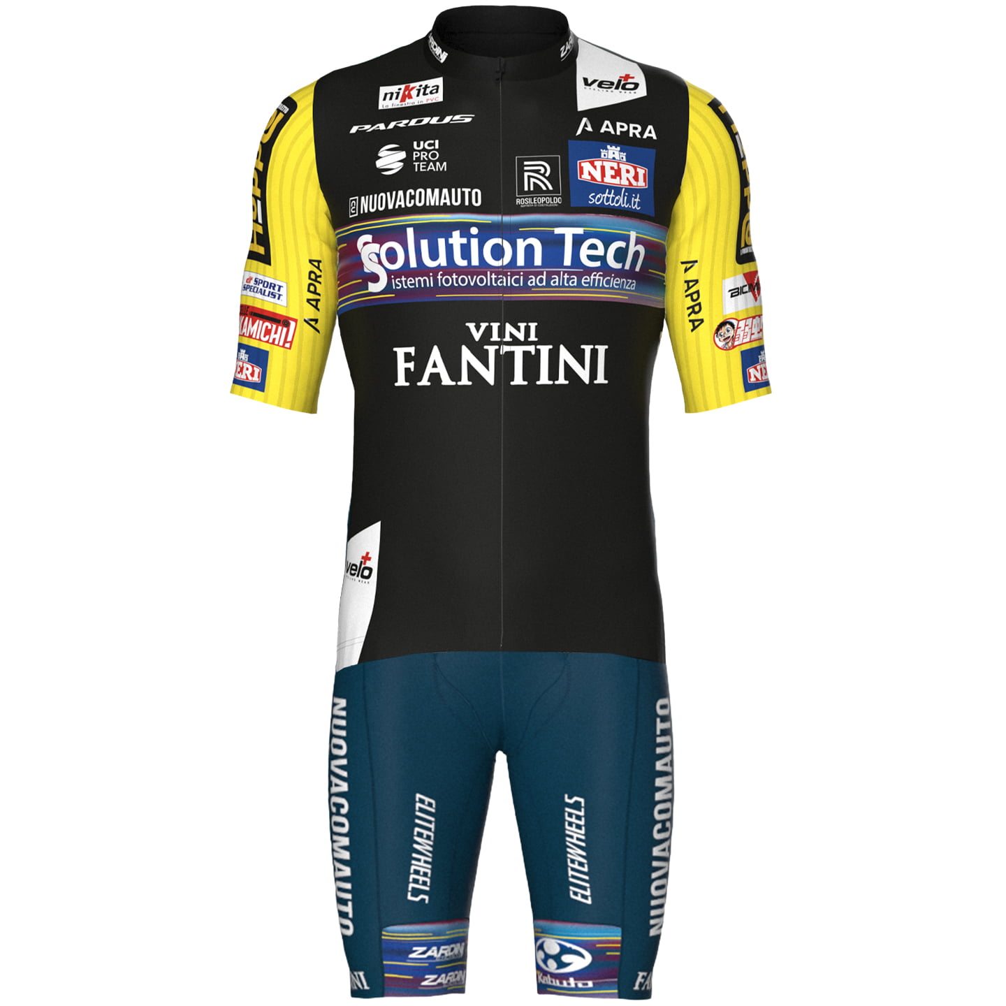 SOLUTION TECH - VINI FANTINI 2025 Set (fietsshirt + fietsbroek) set (2
