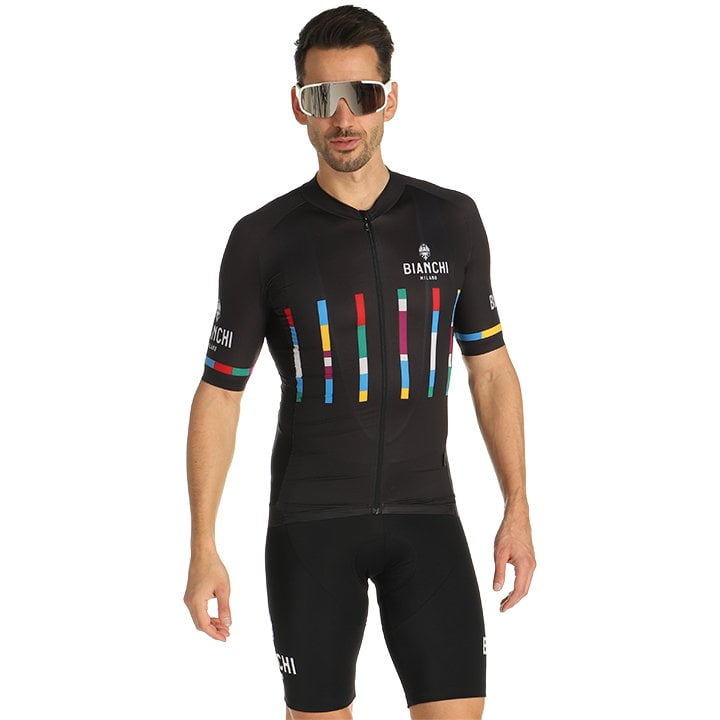 BIANCHI MILANO Fanaco Set (cycling jersey + cycling shorts) Set (2 pieces), for men