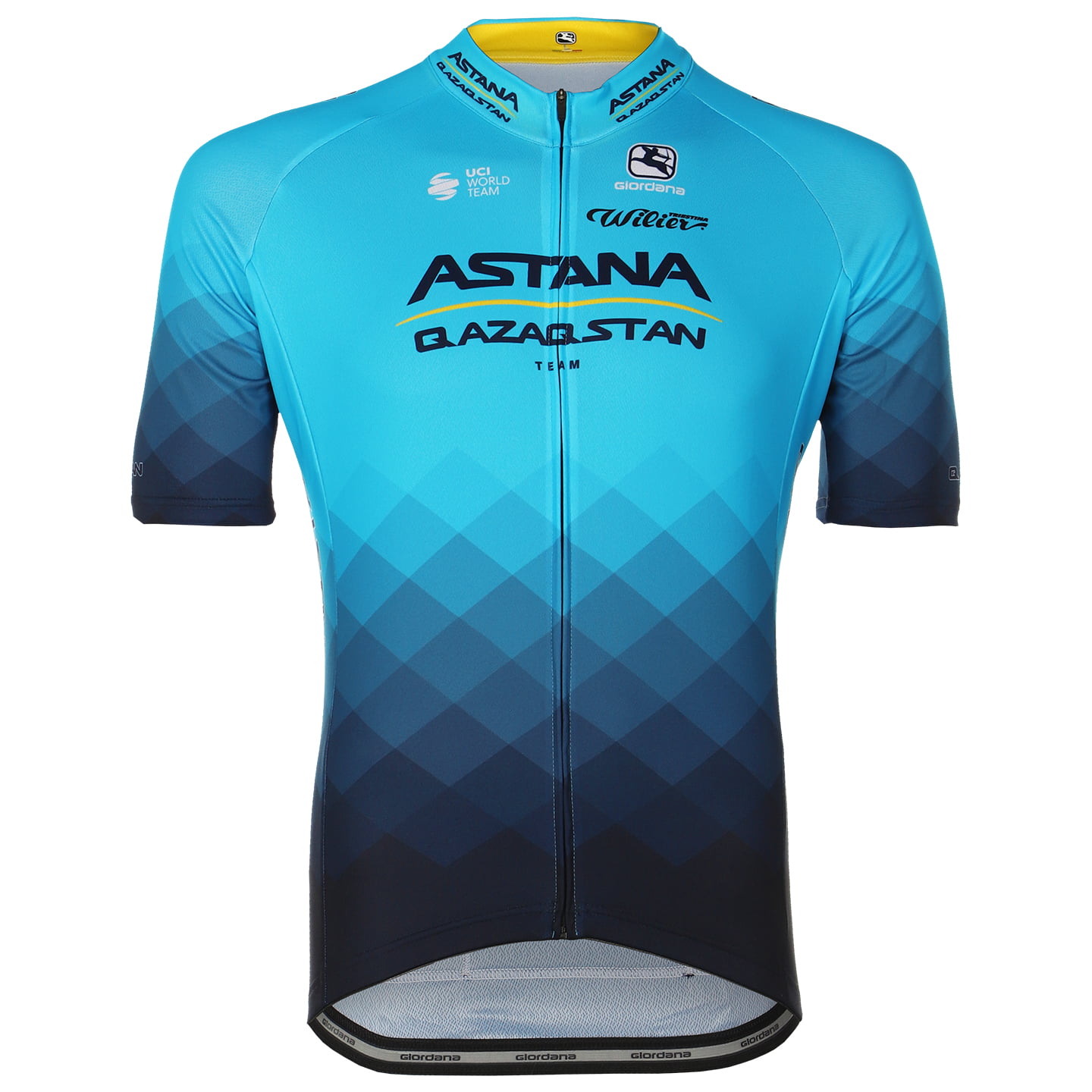 ASTANA QAZAQSTAN TEAM 2023 Short Sleeve Jersey, for men, size S, Cycling jersey, Cycling clothing