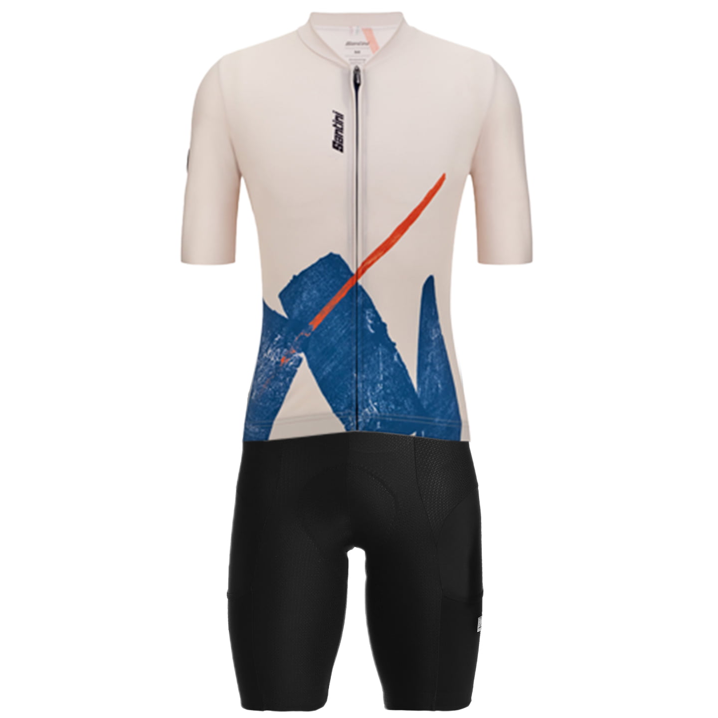 SANTINI Note Set (fietsshirt + fietsbroek) set (2 artikelen), voor heren