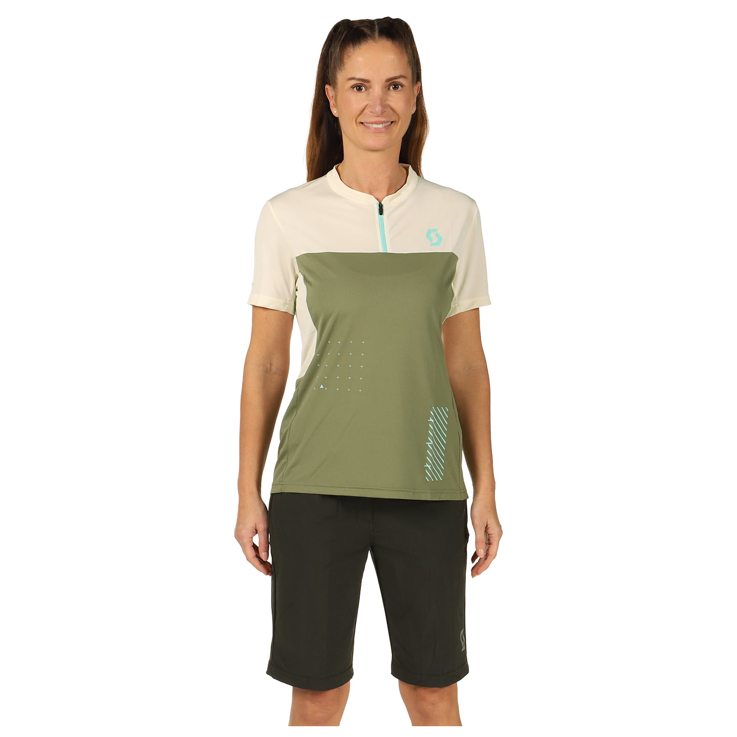 SCOTT Trail Vertic Zip Dames set (fietsshirt + fietsbroek) dames set (2
