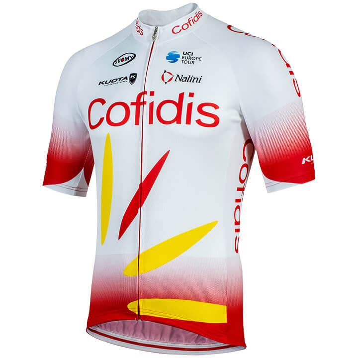 COFIDIS SOLUTIONS CREDITS 2019 Short Sleeve Jersey, for men, size M, Cycle jersey, Cycling clothing