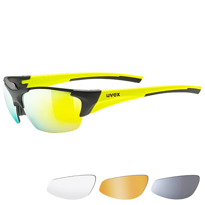 UVEX Brillenset Blaze III 2021 bril, Unisex (dames / heren), Sportbril, Fietsacc