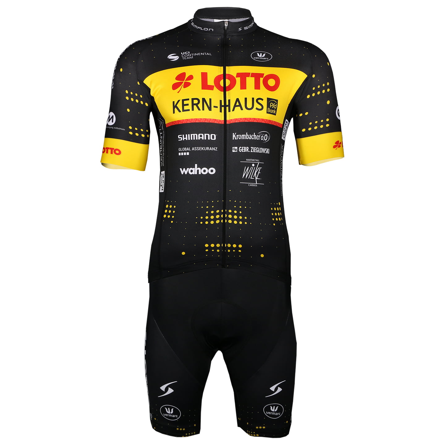 LOTTO-KERNHAUS 2024 Set (fietsshirt + fietsbroek) set (2 artikelen), voor heren,