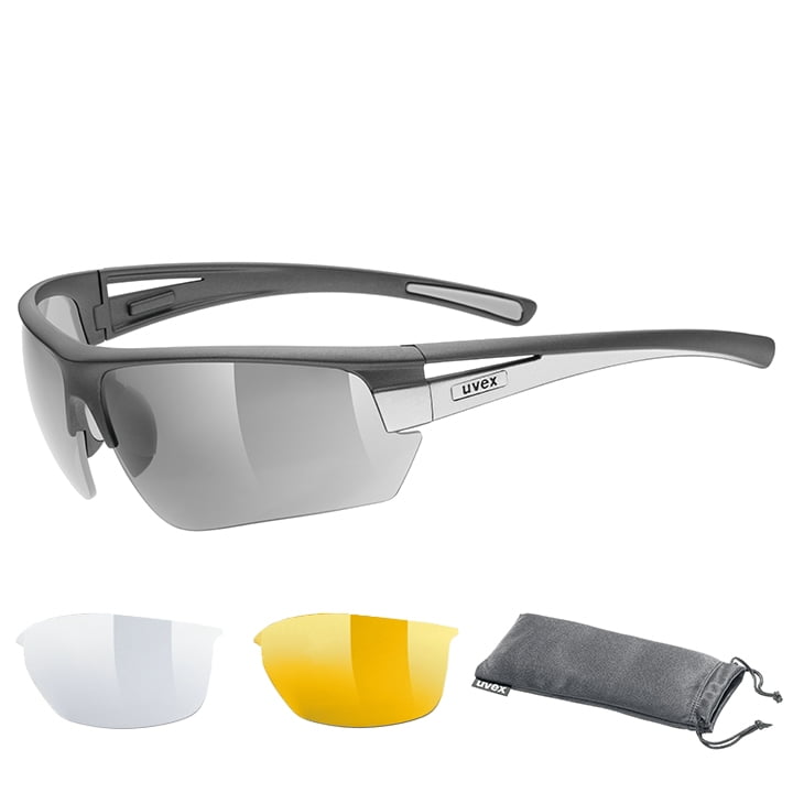 UVEX Brillenset Gravic 2021 bril, Unisex (dames / heren), Sportbril, Fietsaccess