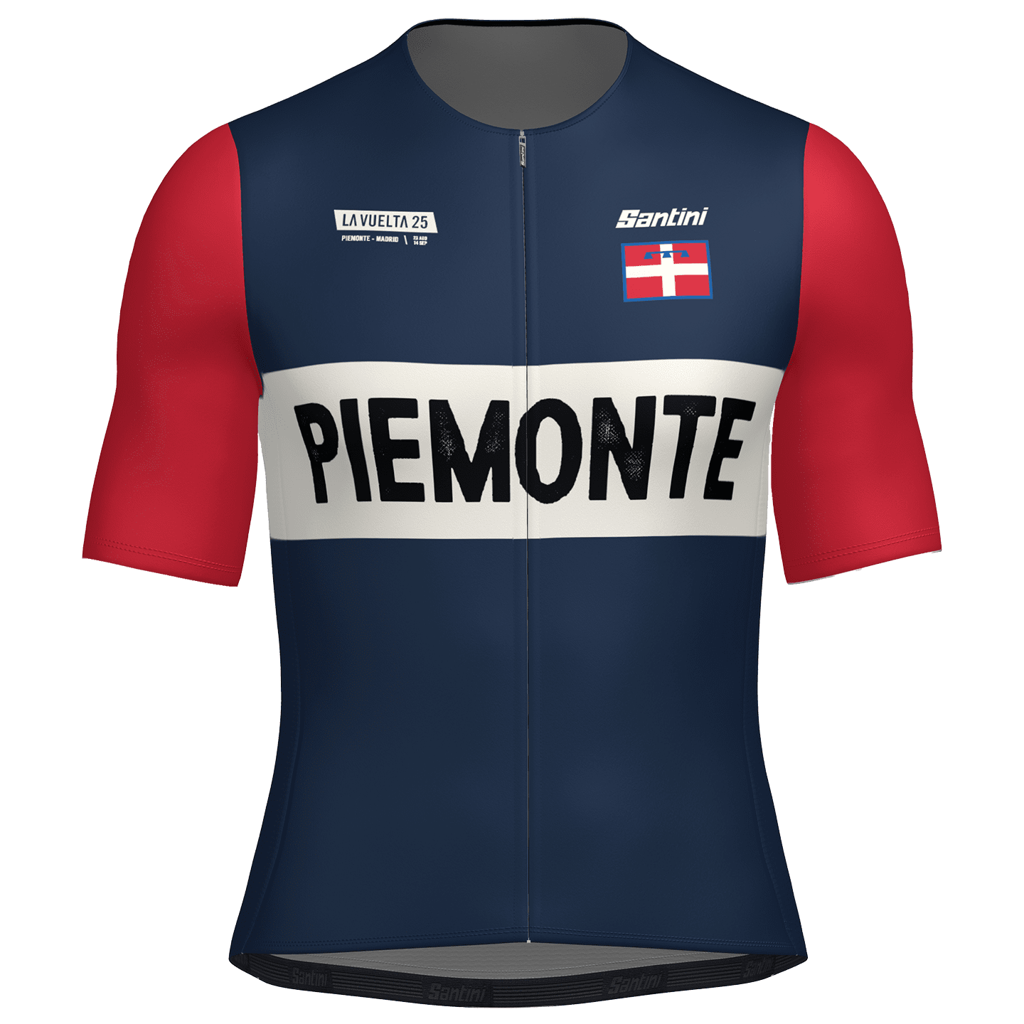 LA VUELTA trui korte mouwen Gran Salida Piemonte fietsshirt met korte mouwen,
