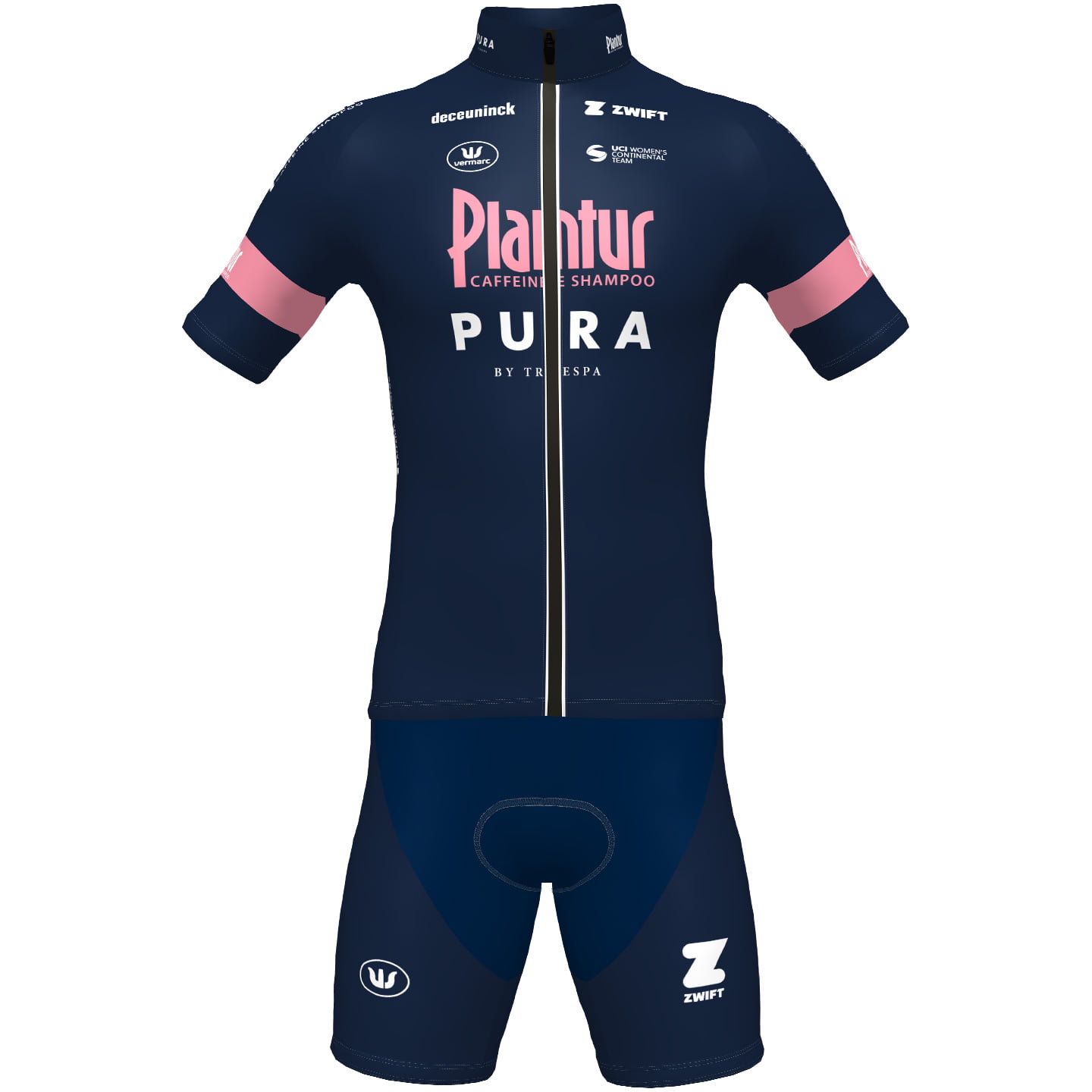 PLANTUR-PURA 2022 Set (cycling jersey + cycling shorts) Set (2 pieces), for men, Cycling clothing