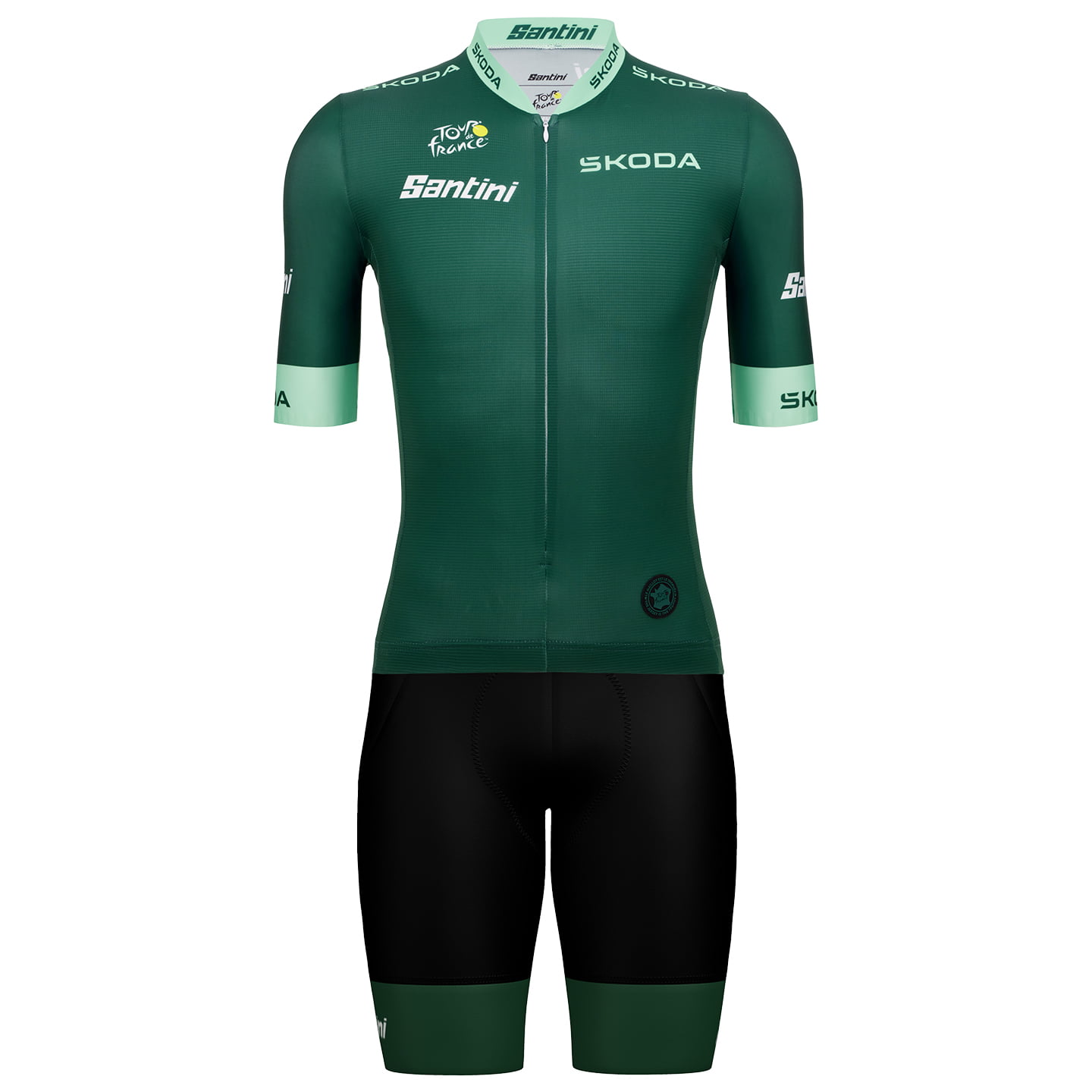 TOUR DE FRANCE Race 2025 Set (fietsshirt + fietsbroek) set (2 artikelen), voor