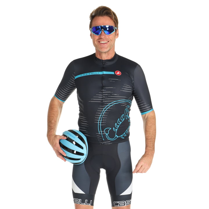 CASTELLI Scorpione Set (fietsshirt + fietsbroek) set (2 artikelen), voor heren
