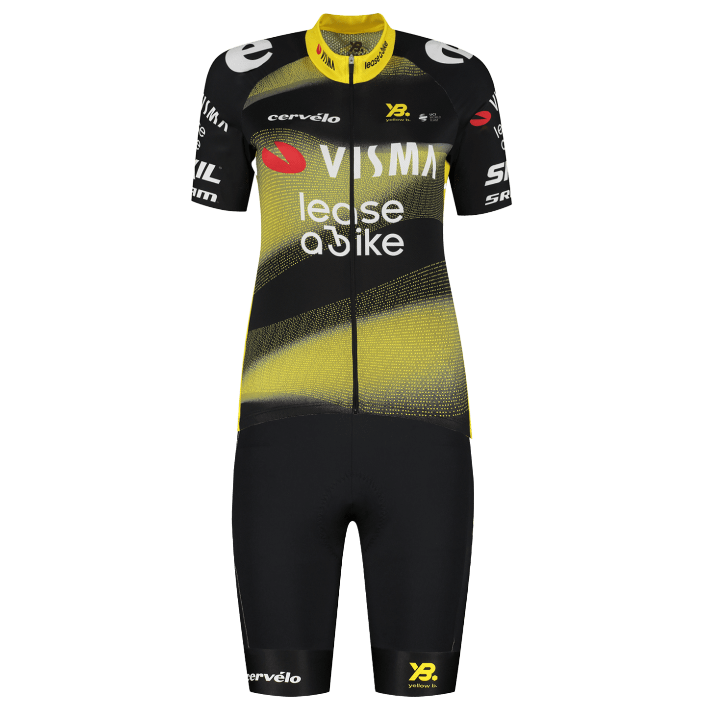 TEAM VISMA LEASE A BIKE TDF-Edition Dames set (fietsshirt + fietsbroek) dames