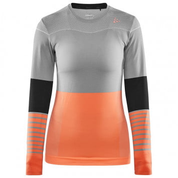 Dames fietsonderhemd met lange mouwen Fuseknit Comfort Blocked CRAFT Dames fietsonderhemd met lange mouwen Fuseknit Comfort Blocked