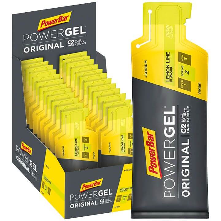 POWERBAR Powergel Original Lemon Lime 24 unidades/caja, Gel energético, Alimento